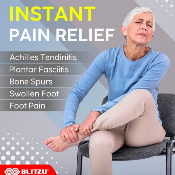 NWT Blitzu Premium Graduated Foot Compression Sleeves XXL Unisex White - Picture 7 of 9